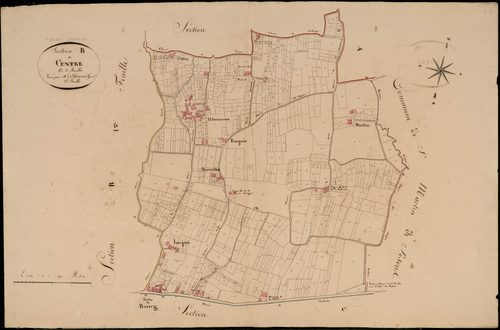Saint-Pierre-d'Aurillac - -Section B feuille 2 : Le Centre