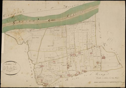 Saint-Pierre-de-Mons - -Section A feuille 1 : L'Ariberot