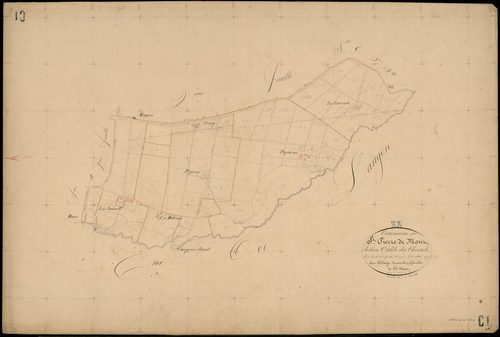 Saint-Pierre-de-Mons - -Section C feuille 1 : Les Clausots