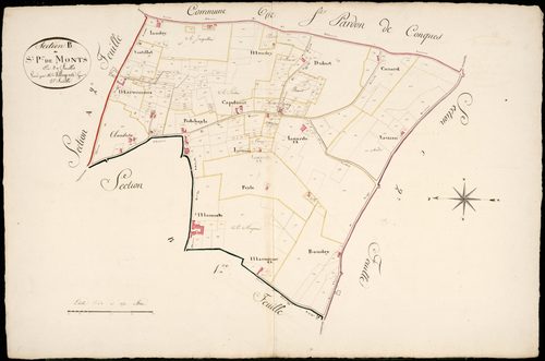 Saint-Pierre-de-Mons - -Section B feuille 2 : non indiqué