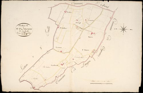 Saint-Pierre-de-Mons - -Section C feuille 1 : non indiqué
