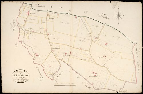 Saint-Pierre-de-Mons - -Section C feuille 2 : non indiqué