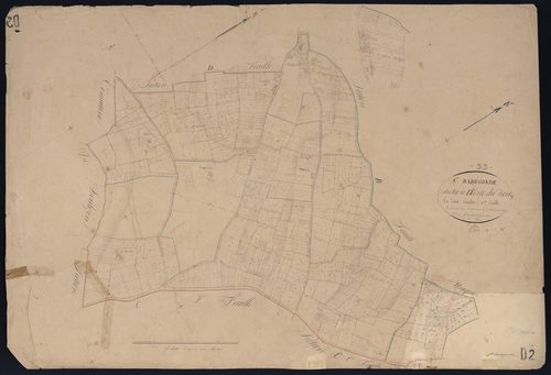 Sainte-Radegonde - -Section D feuille 2 : Le Bourg