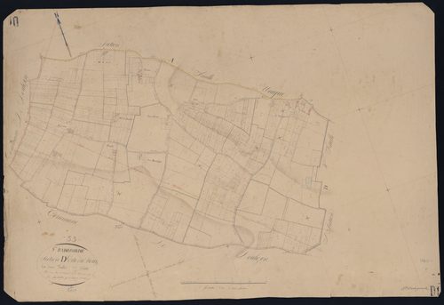Sainte-Radegonde - -Section D feuille 1 : Le Bourg