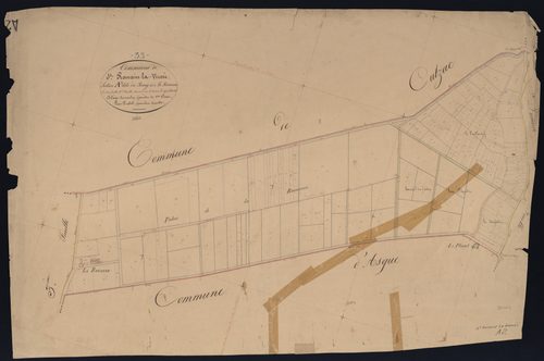 Saint-Romain-la-Virvée - -Section A feuille 2 : Le Bourg et La Rouanne