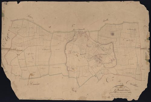 Saint-Romain-la-Virvée - -Section B feuille 1 : Le Boursereau et Malande