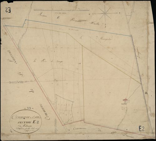 Saint-Sauveur - -Section E feuille 2 : Labrousse