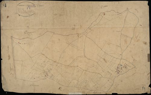 Saint-Sauveur - -Section F feuille 1 : Le Bourg