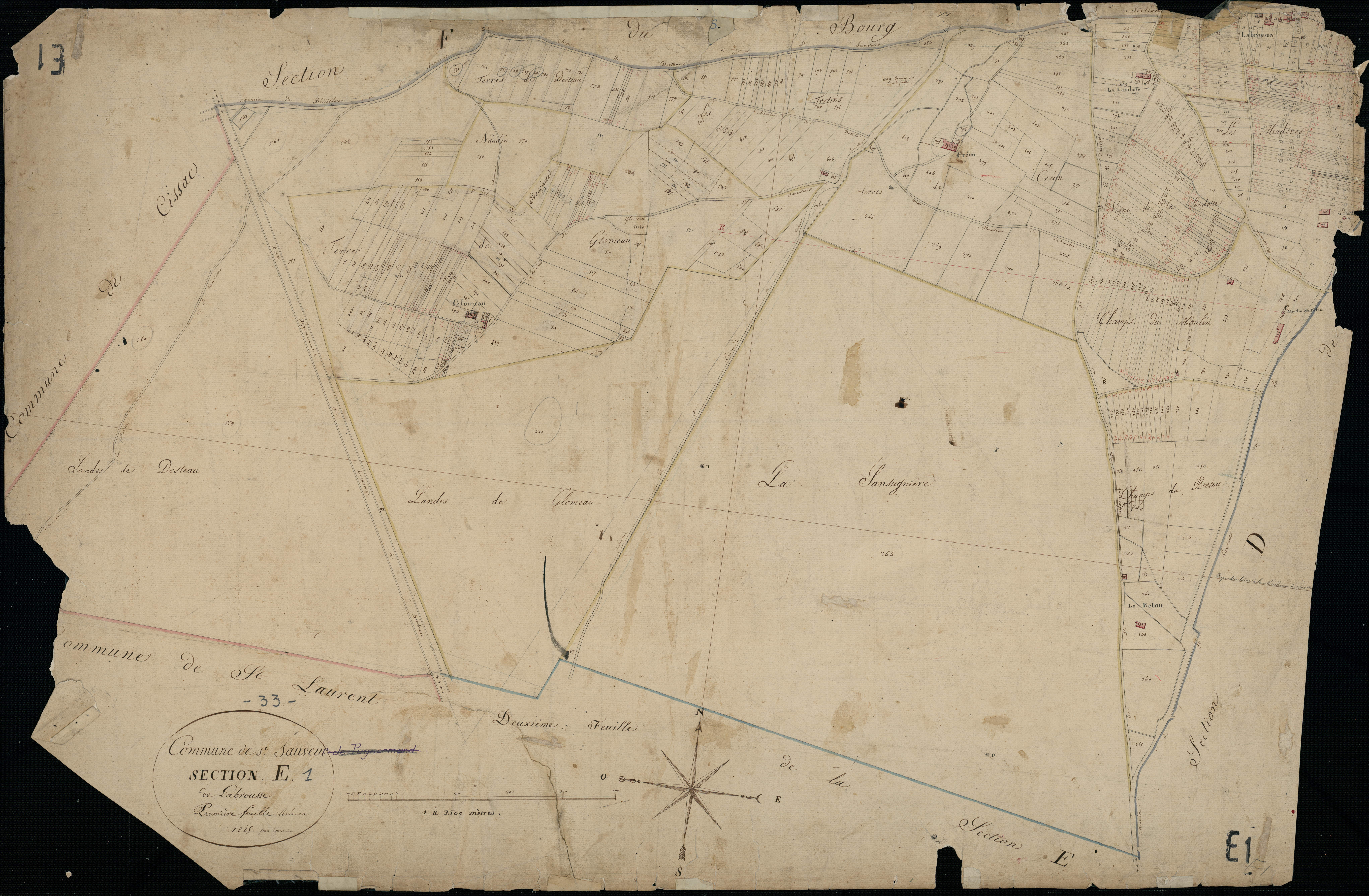 Saint-Sauveur - -Section E feuille 1 : Labrousse