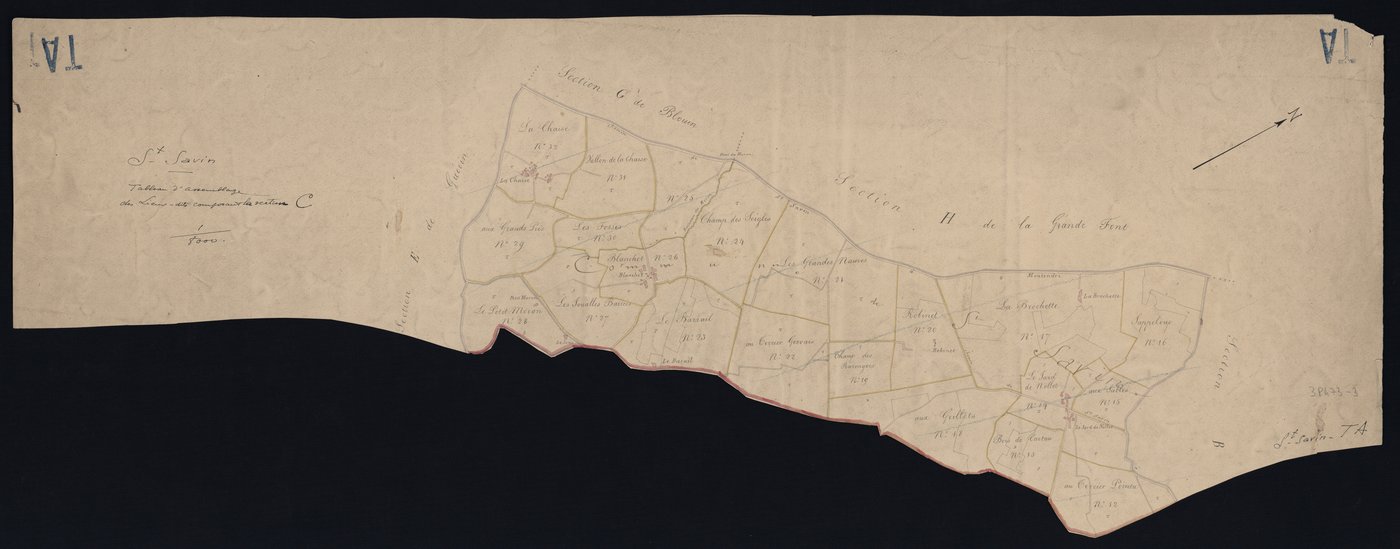Saint-Savin - -Tableau d'assemblage C : Blanchet