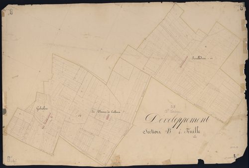 Saint-Savin - -Section B feuille 4 : Les Claudes