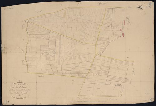 Saint-Savin - -Section H feuille 2 : La Grand-Font