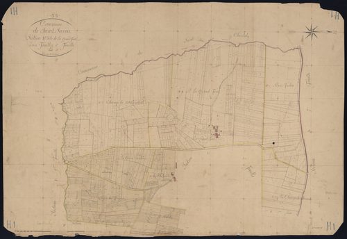 Saint-Savin - -Section H feuille 1 : La Grand-Font
