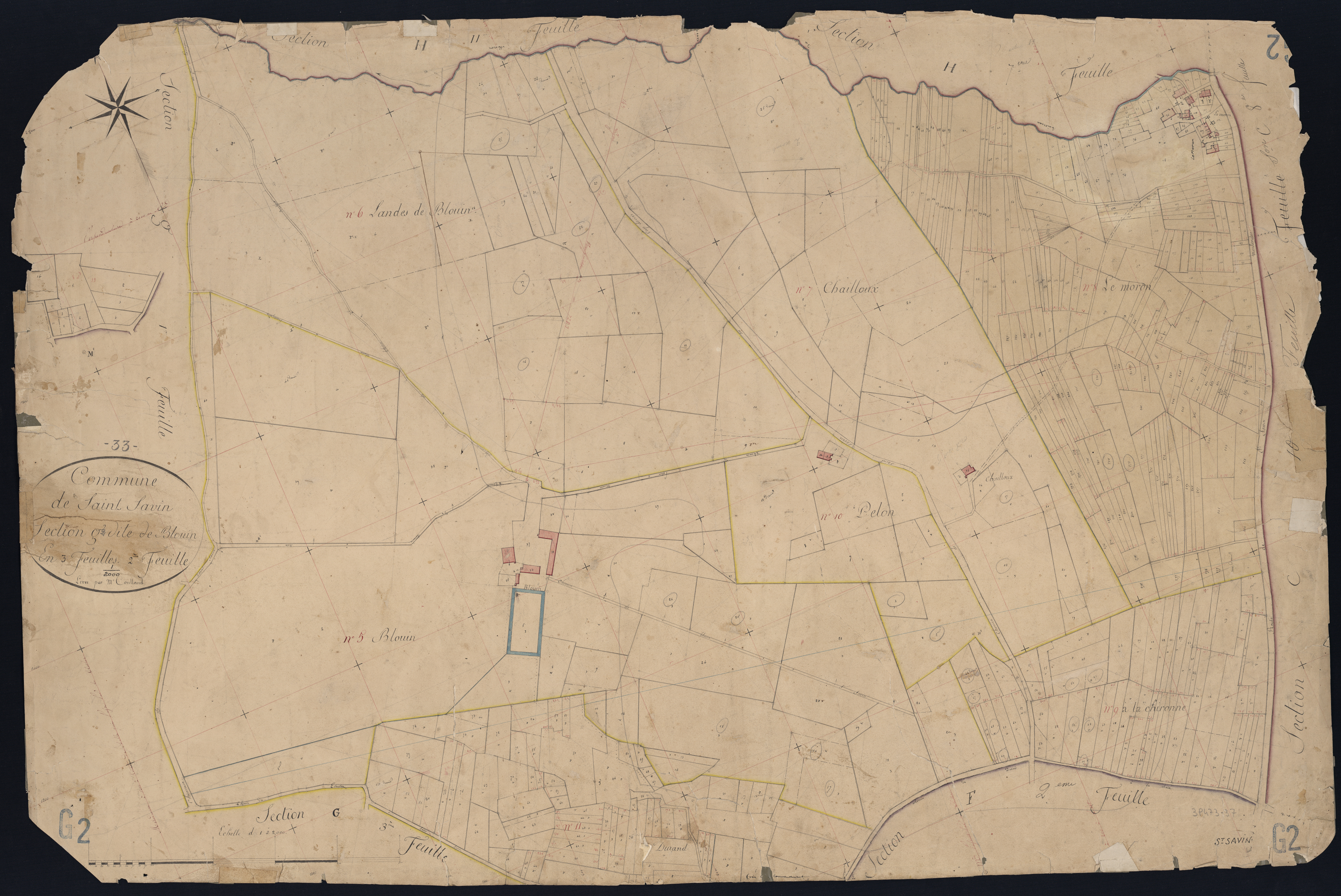 Saint-Savin - -Section G feuille 2 : Blouin