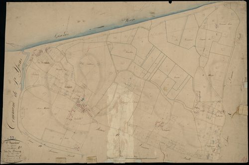 Saint-Seurin-de-Cadourne - -Section A feuille 1 : Le Bourg