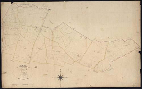 Saint-Sève - -Section B feuille 1 : Le Bourg
