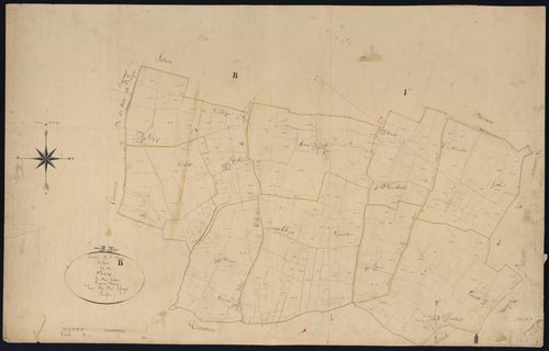 Saint-Sève - -Section B feuille 2 : Le Bourg