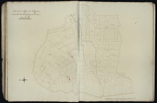 Saint-Sulpice-de-Faleyrens - -Section E feuille 3 : La Grange-de-Lescun