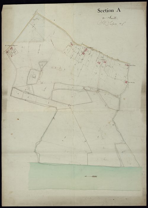 Saint-Sulpice-de-Faleyrens - -Section A feuille 2 : [Le Bourg]