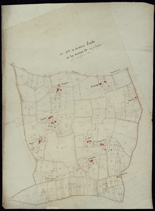 Saint-Sulpice-de-Faleyrens - -Section D feuille 2 : L'Artigue