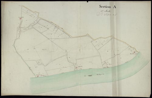 Saint-Sulpice-de-Faleyrens - -Section A feuille 3 : [Le Bourg]