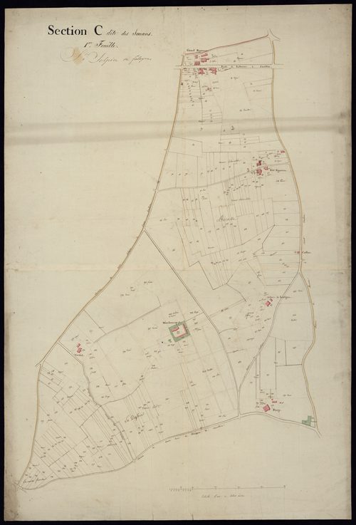 Saint-Sulpice-de-Faleyrens - -Section C feuille 1 : Les Jouans