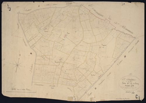 Saint-Sulpice-de-Pommiers - -Section C feuille 1 : Le Bourg