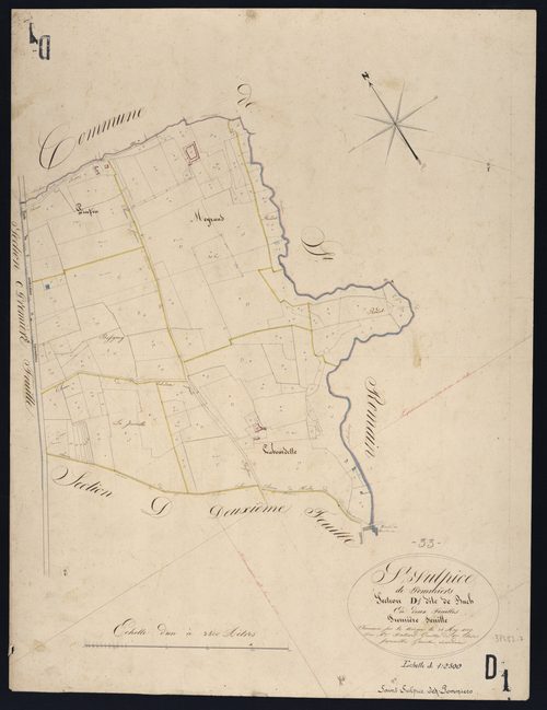 Saint-Sulpice-de-Pommiers - -Section D feuille 1 : Buch