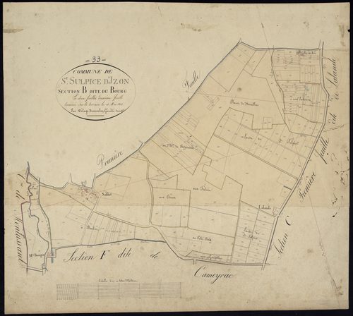 Saint-Sulpice-et-Cameyrac - -Section B feuille 2 : Le Bourg