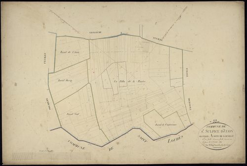 Saint-Sulpice-et-Cameyrac - -Section A feuille 2 : Lapallu