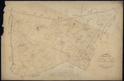 Saint-Sulpice-et-Cameyrac - -Section B feuille 1 : Le Bourg