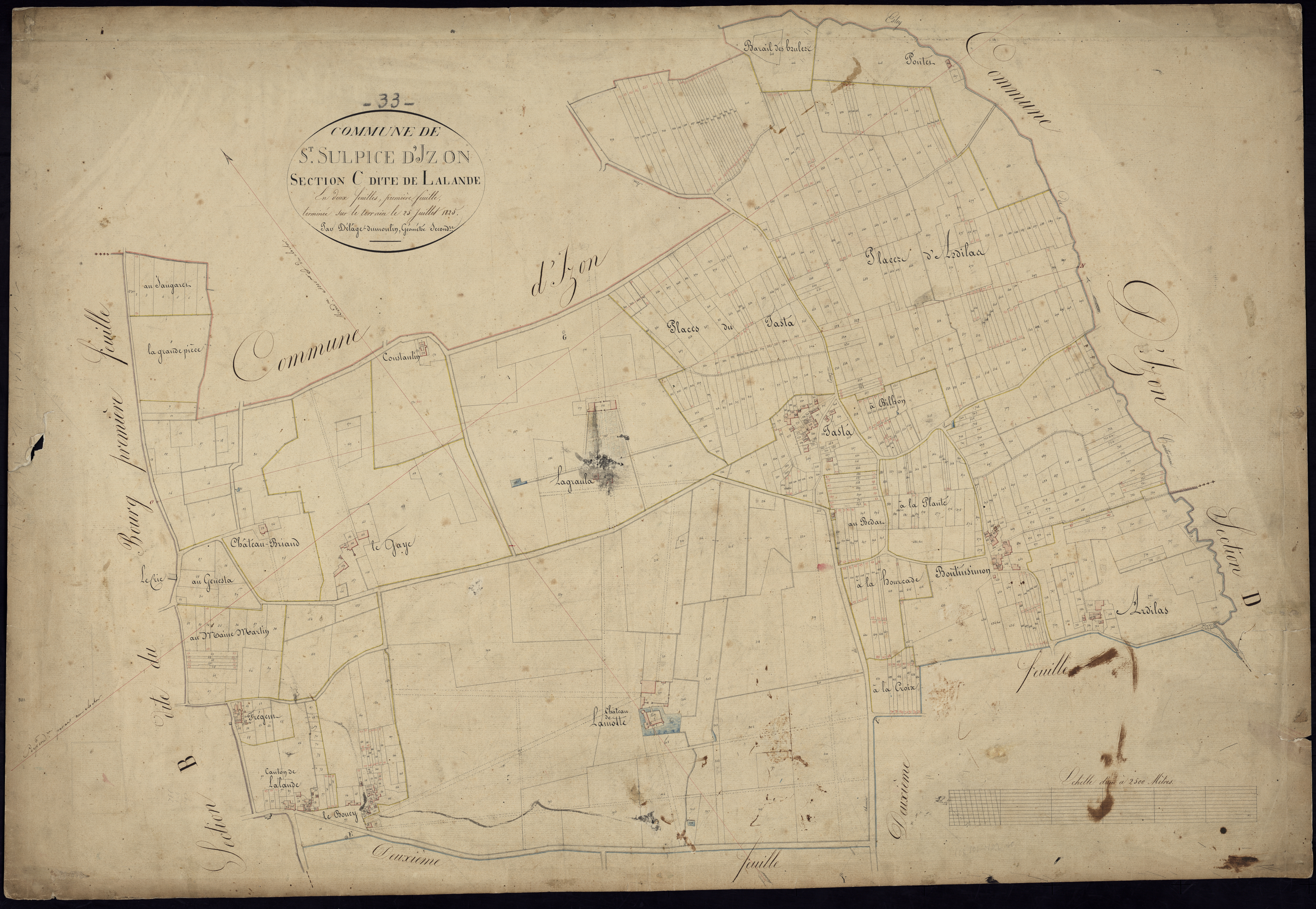 Saint-Sulpice-et-Cameyrac - -Section C feuille 1 : Lalande