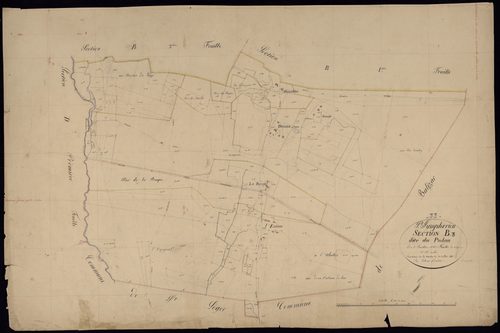 Saint-Symphorien - -Section B feuille 3 : Le Pudau
