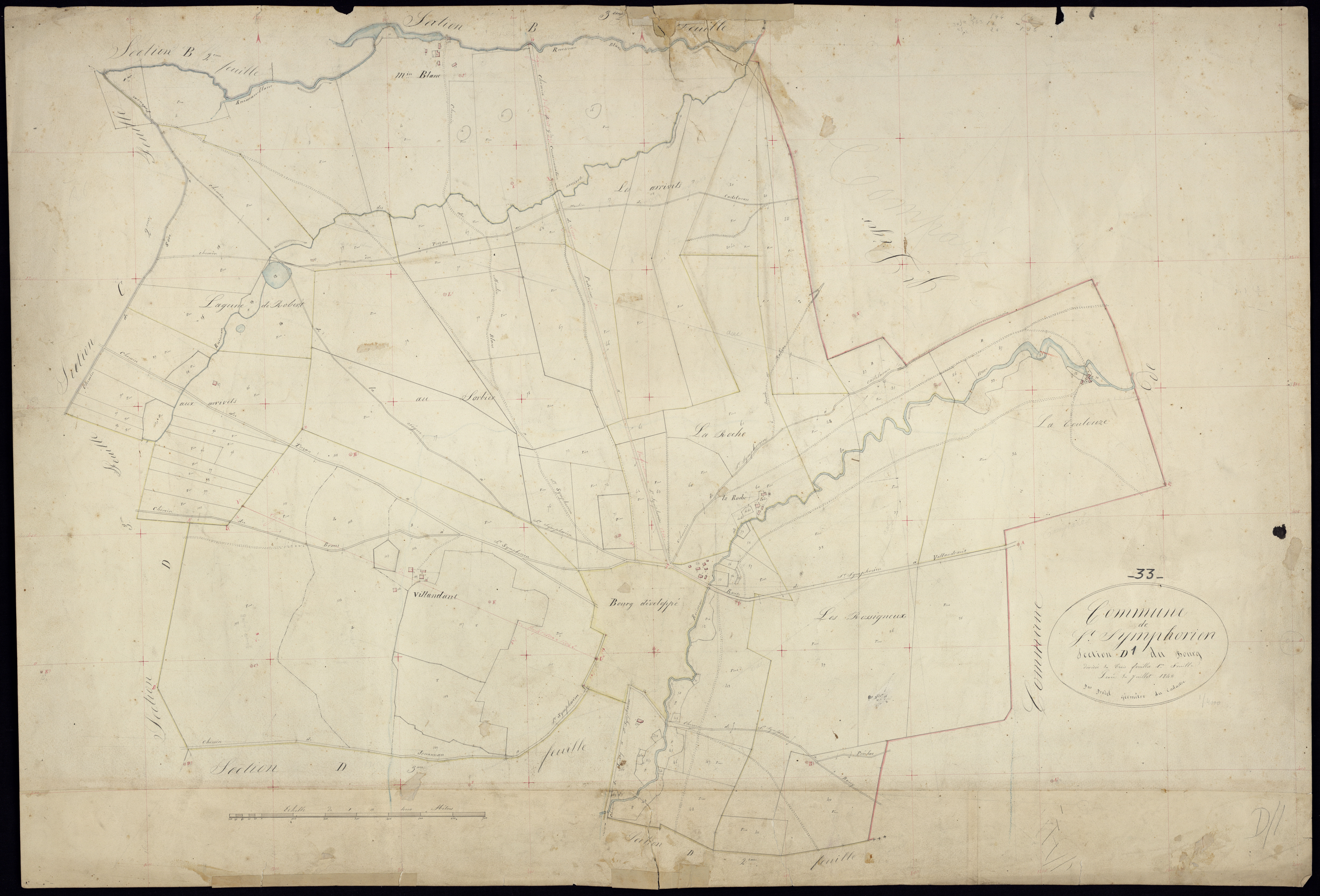 Saint-Symphorien - -Section D feuille 1 : Le Bourg