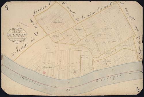 Sainte-Terre - -Section F feuille 2 : Lavagnac
