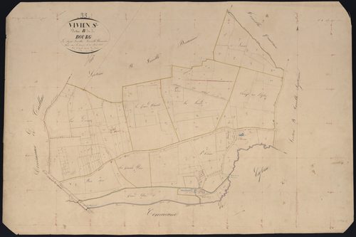 Saint-Vivien-de-Blaye - -Section B feuille 1 : Le Bourg