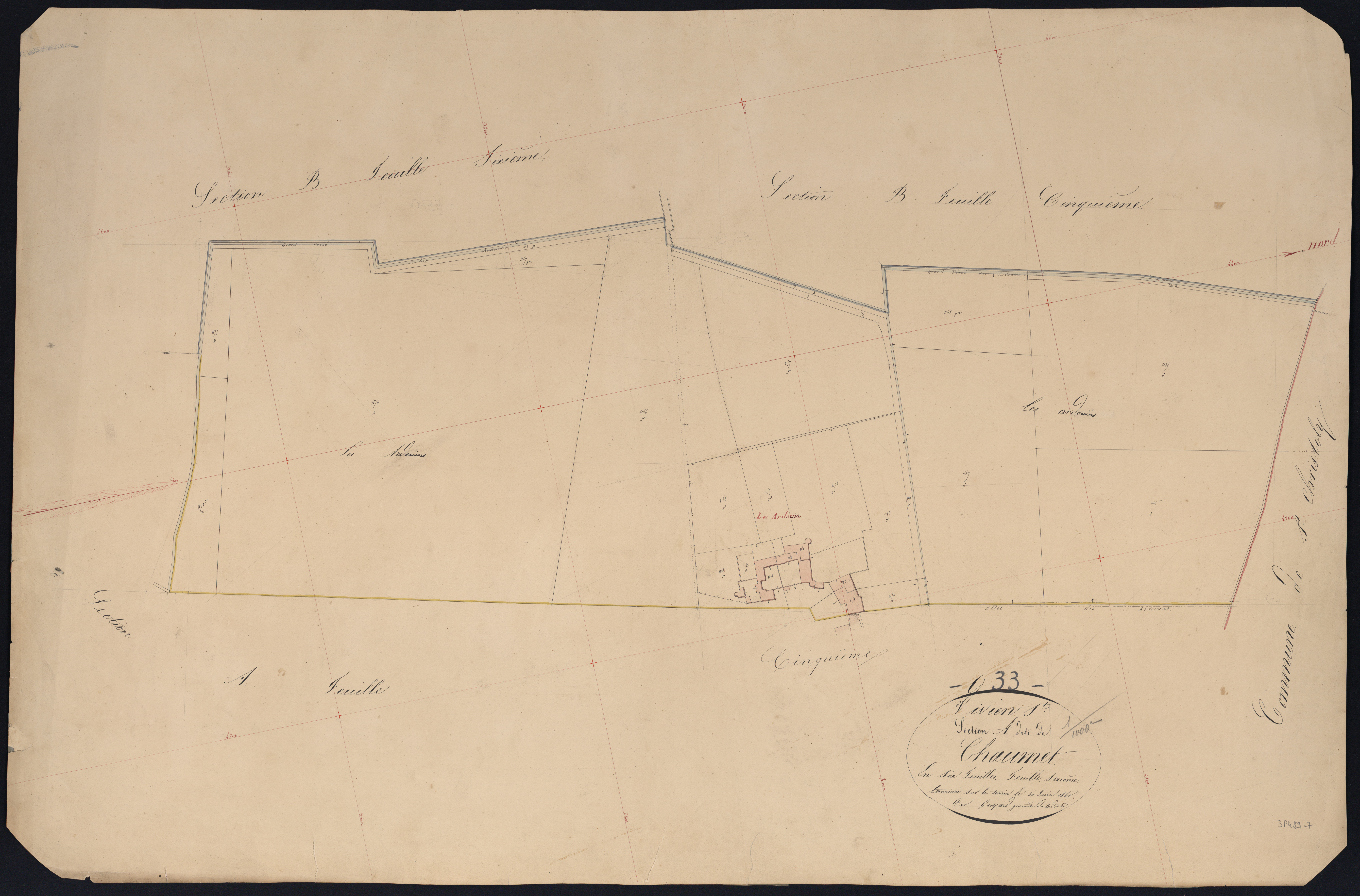 Saint-Vivien-de-Blaye - -Section A feuille 6 : Chaumet
