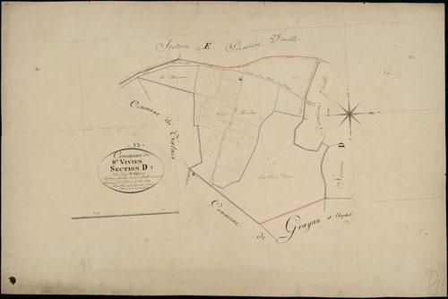 Saint-Vivien-de-Médoc - -Section D feuille 1 : Les Artigues