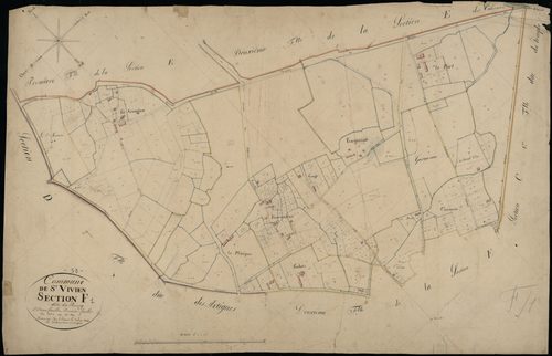 Saint-Vivien-de-Médoc - -Section F feuille 1 : Le Bourg