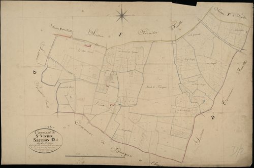 Saint-Vivien-de-Médoc - -Section D feuille 2 : Les Artigues