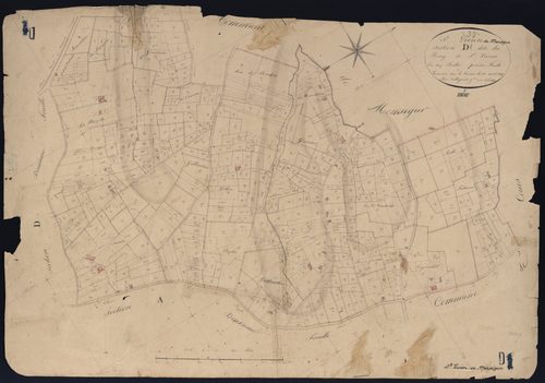 Saint-Vivien-de-Monségur - -Section D feuille 1 : Le Bourg