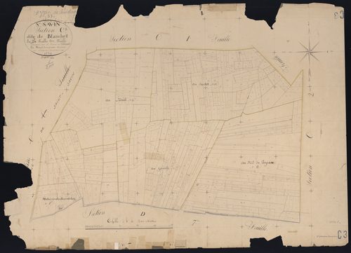 Saint-Yzan-de-Soudiac - -Section C feuille 3 : Blanchet