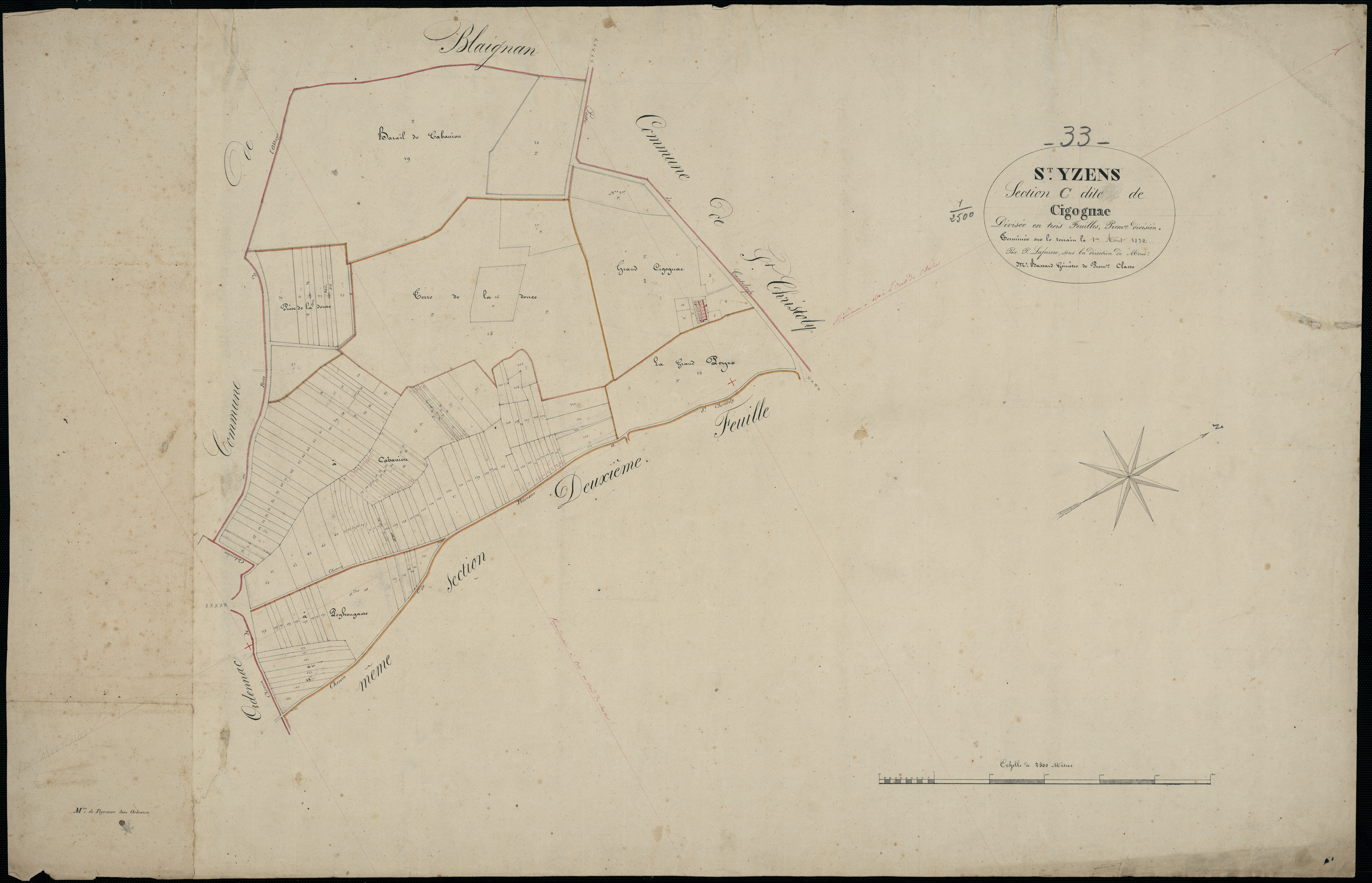 Saint-Yzans-de-Médoc - -Section C feuille 2 : Cigognac