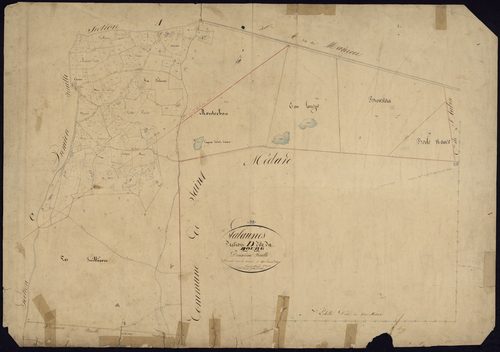 Salaunes - -Section D feuille 2 : Le Bourg