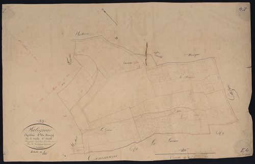 Salignac - -Section E feuille 4 : Le Bourg