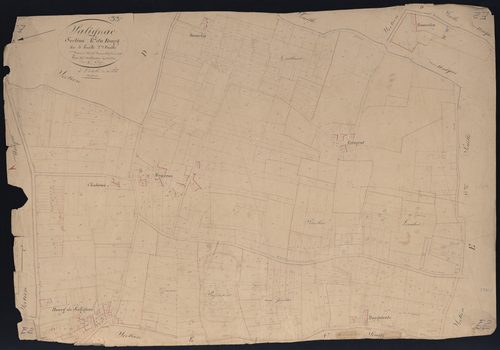 Salignac - -Section E feuille 2 : Le Bourg