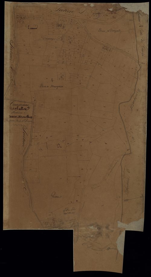 Salles - -Section C feuille 1 : Marceloup