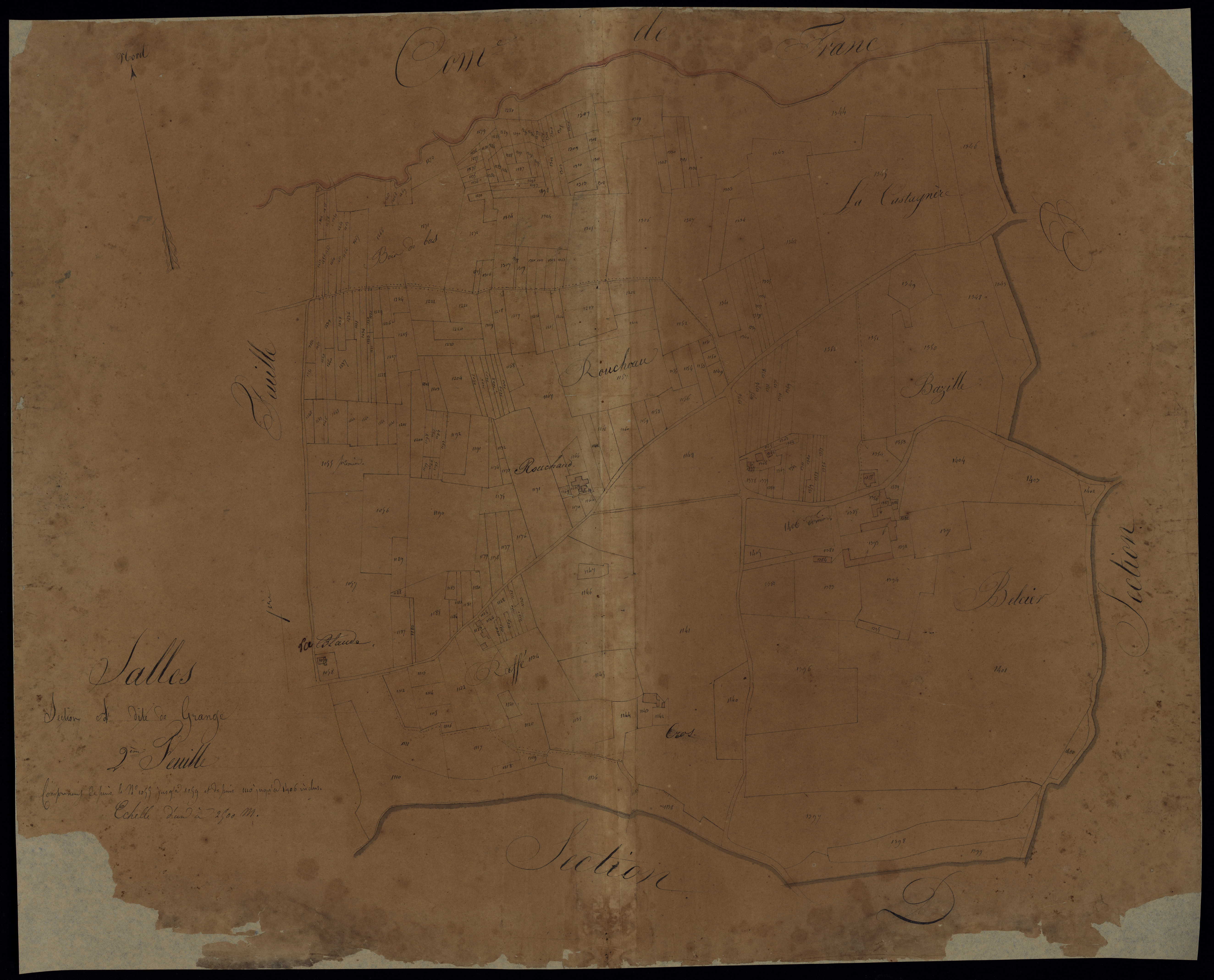 Salles - -Section A feuille 2 : Grange