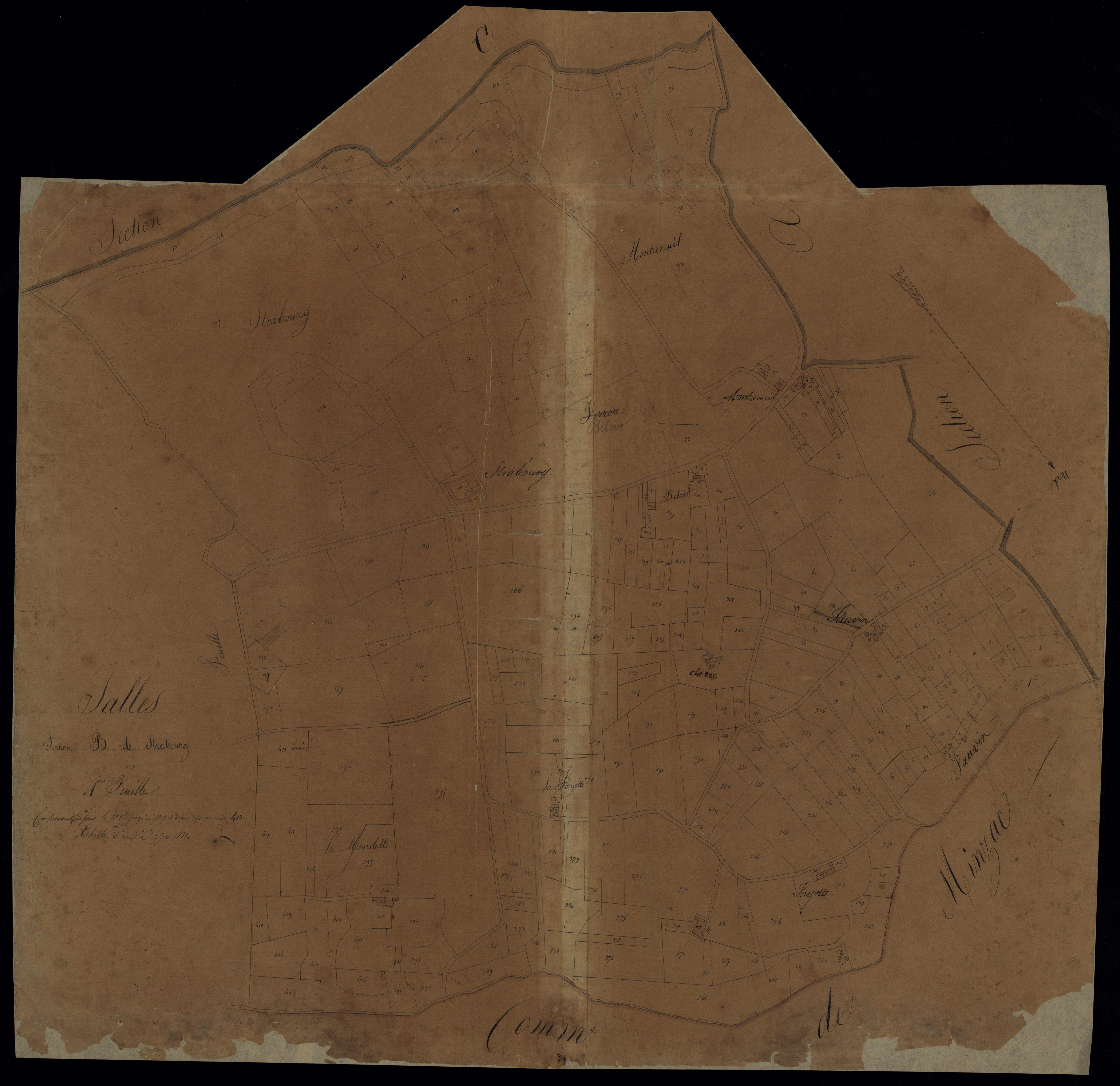 Salles - -Section B feuille 1 : Strabourg