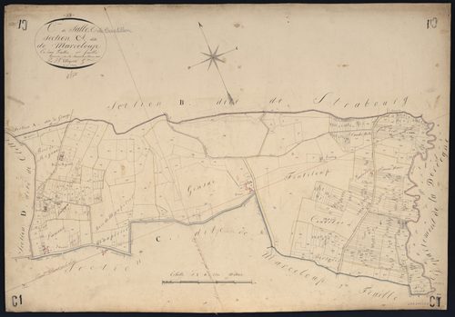 Salles-de-Castillon - -Section C feuille 1 : Marceloup